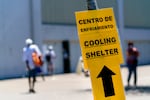 Hundreds sought shelter at a cooling center at the Oregon Convention Center in Portland, June 28, 2021, during the heat wave earlier this summer. The cooling center provided water, snacks, meals, blankets, and cots or mats for sleeping.