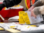 Ballots are processed at the Multnomah County Elections Division office in Portland, Ore., Nov. 1, 2024. 