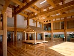 Yusuhara Town Hall, Usuhara, Takaoka, Kochi Japan (2006)The hall features a stage for the local performance tradition of kagura.