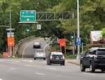 Undated photo of a road in Eugene, Ore. Eugene may soon charge a per-trip fee for taxis, Uber and Lyft.