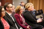 Laurie Lebowsky, center, was appointed to the Vancouver City Council to fill a vacant seat at a special meeting on Monday Feb. 5.