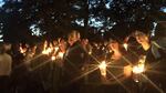 Community members gathered together Thursday evening at Stewart Park in Roseburg, Oregon, to mourn for those lost in a deadly shooting at Umpqua Community College earlier in the day.