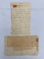 A letter written by one of the Titanic's most well-known survivors from onboard the ship days before it sank has sold for 300,000 pounds ($399,000) at auction.