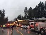 A Portland-bound Amtrak train derailed near Tacoma, Wash., Monday, Dec. 18, 2017.