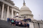 Congressional freshmen of the 119th Congress pose on the steps of the House of Representatives of the U.S. Capitol Building on Nov. 15, 2024 in Washington, D.C.