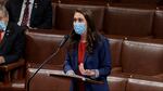 In this Thursday, Jan. 7, 2021 file photo image taken from video, Rep. Jaime Herrera Beutler, R-Wash., speaks as the U.S. House debates the objection to confirm the Electoral College vote from Pennsylvania, at the U.S. Capitol. On Tuesday, Jan. 12 Herrera Beutler came out in favor of impeaching President Donald Trump over last week's riot at the Capitol.  She now faces election challenges from Republicans in her district.