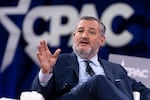 FILE - Sen. Ted Cruz, R-Texas, speaks at the Conservative Political Action Conference, CPAC, at the Gaylord National Resort & Convention Center, Feb. 20, 2025, in Oxon Hill, Md.