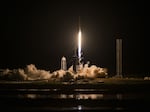 From left, Scott Poteet, Anna Menon, Sarah Gillis, and Jared Isaacman are set to conduct the first private spacewalk. Gillis and Isaacman will exit their Dragon capsule float above the Earth in new spacesuits from the commercial spaceflight company SpaceX.