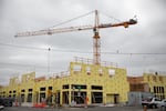 FILE - Modera Woodstock, a residential and retail building, under construction in 2023. 