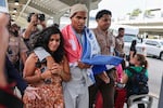 Cuban dissident artist Luis Manuel Otero Alcántara arrives at Miami International Airport on Saturday, July 18, 2026, after serving a five-year prison sentence in Cuba.