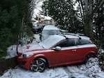 Four car pile up on SW College Street in Portland, Dec. 15. 2016.