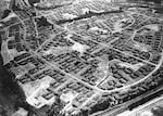 Aerial view of the west side of Vanport.