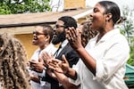 On Saturday April 22, 2023 about a hundred people came to the Arlington House, The Robert E. Lee Memorial. They gathered for the Finding Our Voice program by descendant families of Arlington House Plantation.