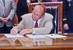 Oregon Sen. Jeff Kruse at the Capitol in 2013.