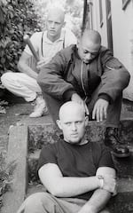 A group of anti-racist skinheads photographed in Portland between the late 1980s and early 1990s.