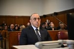 Emil Bove, now the acting deputy attorney general, looks on as then President Donald Trump appeared for a sentencing hearing in front of New York State court earlier this month.