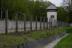 The Dachau concentration camp memorial site where more than 43,000 people were murdered and over 200,000 were imprisoned during the Nazi terror reign from 1933-1945 in Dachau, Germany, Thursday, April 24, 2025, a few days before the 80th anniversary of the liberation of the camp. (Matthias Schrader/AP)
