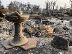 State Sen. Jeff Golden is proposing using a third of the forthcoming tax kicker to set aside long-term funding for wildfire reduction and response. Golden represents a district hit hard in 2020 by the Almeda Fire that destroyed several homes like those at the Royal Oaks Mobile Manor in Medford shown in this file photo.