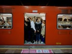 The women-only metro car on the weekend in December 2023.