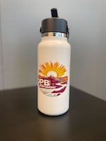 OPB Everywhere 32 oz Hydro Flask Water Bottle with Straw Lid
