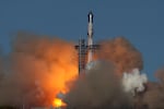 SpaceX's mega rocket Starship lifts off for a test flight from Starbase in Boca Chica, Texas, Tuesday, Nov. 19, 2024.