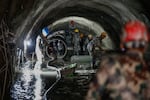 The Nepali Army conducts a search-and-rescue operation on September 10 inside the Chilime Hydropower Station tunnel days after the deadly flash floods and mudslides in Nepal's Rasuwa district in August. In the wake of the disaster, concerns are being raised about the impact of the construction of hydropower plants and dams in the Himalayas.o