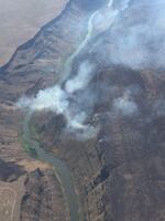 Fire officials are battling a wildfire in remote Eastern Oregon, about 40 miles southwest of Jordan Valley.