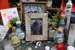 A vigil for Patrick Kimmons on SW Harvey Milk Street in Portland.