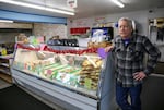 Steve Halsey, the owner of South Beach Fish Market in Newport, Ore., thinks urban renewal has helped his business, pictured here on Feb. 8, 2024.