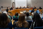 FILE — The Portland Public Schools Portland Public Schools Board of Education holds a meeting announcing the district’s 2026-2027 budget at Dr. Matthew Prophet Education Center in Portland, Ore., on April 28, 2026. This is the 3rd year of budget cuts to PPS in a row.