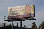 A public health campaign by the Confederated Tribes of Warm Springs on a billboard in southeast Bend.  