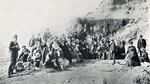 Thomas Condon gave informal public lectures about Oregon geology near his summer cottage on Nye Beach. Circa 1900.
 