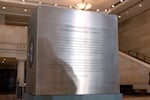 The Congressional Time Capsule is seen during the ceremony dedicating the semi-quincentennial Congressional Time Capsule at the Capitol, Wednesday, June 24, 2026, in Washington.