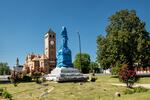 Council Member Johnny Ford and other residents of Tuskegee covered the town square's Confederate marker and monument with plastic. Ford has been trying to have the marker and statue removed since the 1970s, but the United Daughters of the Confederacy has fought to keep it in place.