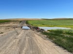 This photo from a Oregon Department of Agriculture report shows water runoff on a field. Runoff events, along with fertilizer leaks, have incurred fines for Easterday Dairy.