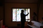 Suliasi Laulaupeaalu directs the choir on a Sunday afternoon at the Lents Tongan Fellowship of the United Methodist Church