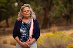 Barb Campbell, a Bend City Councilor running for re-election, stands in Pilot Butte State Park in Bend, Ore., on Sept. 10, 2024.