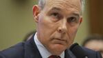 Environmental Protection Agency Administrator Scott Pruitt listen to questions as he testifies before the House Energy and Commerce subcommittee hearing on Capitol Hill in Washington, Thursday, April 26, 2018.