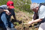 Amateur archeologist Scott Kemery digs for any traces left in the wake of the 1980 eruption of Mount St. Helens.