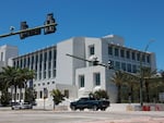 The federal courthouse, where U.S. District Judge Aileen Cannon, holds hearings for former President Donald Trump in Fort Pierce, Fla.