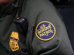 A U.S. Border Patrol patch on a border agent's uniform in McAllen, Texas, on Jan. 15, 2019. 