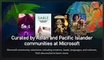 A Xbox Game Pass ad that ran on the service throughout May, Asian American and Pacific Islander Heritage Month.