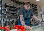 FILE: Wally Wentz, at his gun store, Gator’s Custom Guns in Kelso, Wash., April 16, 2024. Wentz and his store are at the center of a case determining the constitutionality of Washington’s high-capacity magazine ban, which went into effect in 2022.