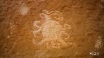 A stone marking found in Chaco Canyon, NM, thought to represent an eclipse over the area in 1097 AD.