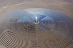 An undated photo of the Crescent Dunes Solar Energy Project on federal land in Nevada.