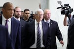 Microsoft cofounder Bill Gates arrives to testify at a closed-door interview with the House Oversight Committee on Capitol Hill on Wednesday in Washington, D.C. The committee is continuing to hold closed-door interviews as part of an investigation into convicted sex offender Jeffrey Epstein.