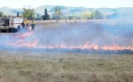 A controlled burn at Mount Pisgah/Buford Park in October 2023.