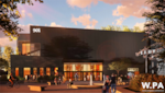 A rendering of the design for AEG Presents and Monqui Presents' planned 4,250-capacity venue at the Lloyd Center's old Nordstrom building in Northeast Portland, prepared by Portland firm Works Progress Architecture.