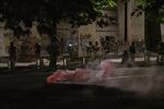 Federal officers deploy tear gas against people protesting racism and police violence in front of the Mark O. Hatfield federal courthouse in Portland, Ore., on July 18, 2020. The federal police presence in Portland has galvanized protesters, bringing out larger crowds than in preceding weeks.