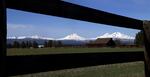 FILE - A view of four central Oregon Cascade Mountain Range peaks, from left, Broken Top, South Sister, Middle Sister and North Sister, as seen from near Sisters, Ore., April 24, 2018.